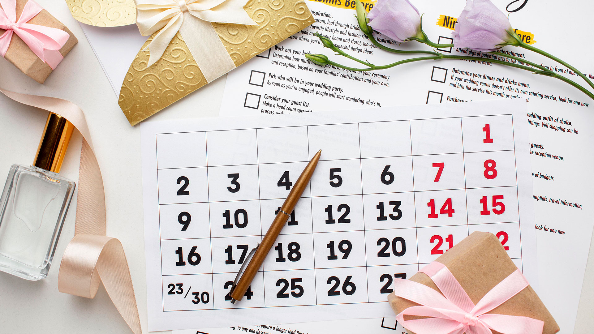 Wedding Calender 