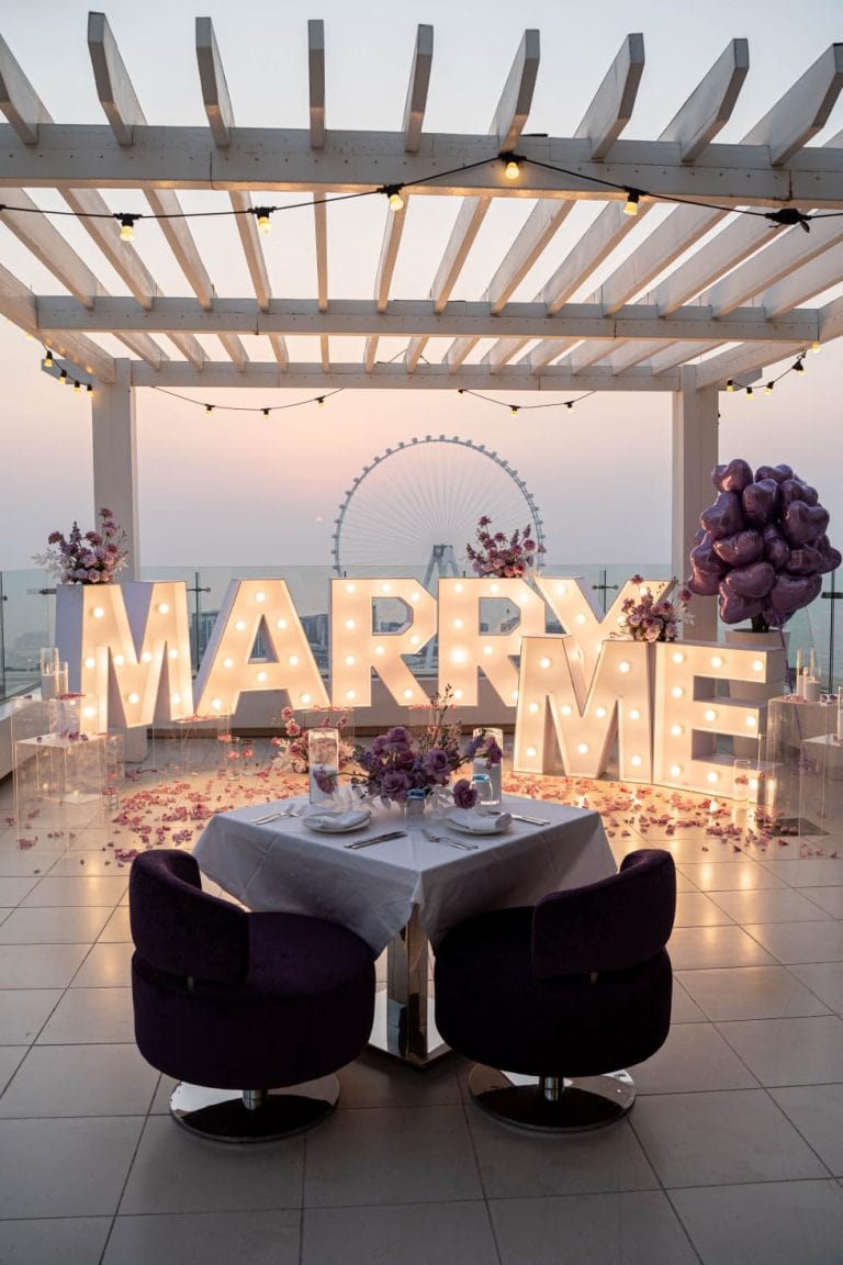 Summer Proposal Ideas in Dubai: How to Propose Beautifully Between June and September
