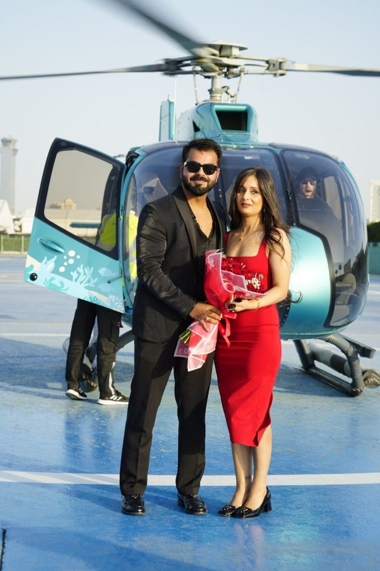 Helicopter Ride Proposal in Dubai